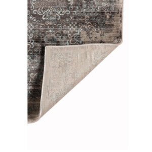 AMER Rugs Cambridge CAM-9 Power-Loomed Geometric Transitional Area Rug Graphite Gray/Tan 9'6" x 13'9"