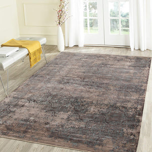 AMER Rugs Cambridge CAM-9 Power-Loomed Geometric Transitional Area Rug Graphite Gray/Tan 9'6" x 13'9"