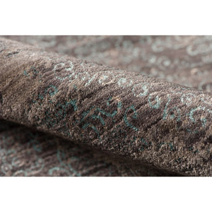 AMER Rugs Cambridge CAM-9 Power-Loomed Geometric Transitional Area Rug Graphite Gray/Tan 9'6" x 13'9"