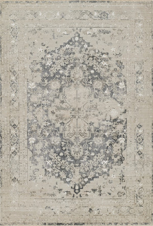 Momeni Cambridge CMB-1 Machine Made Traditional Medallion Indoor Area Rug Charcoal 8'10" x 12'7" CAMBRCMB-1CHR8AC7