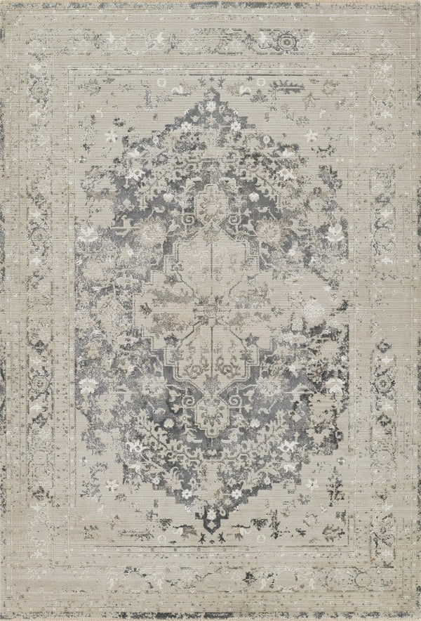 Momeni Cambridge CMB-1 Machine Made Traditional Medallion Indoor Area Rug Charcoal 8'10" x 12'7" CAMBRCMB-1CHR8AC7