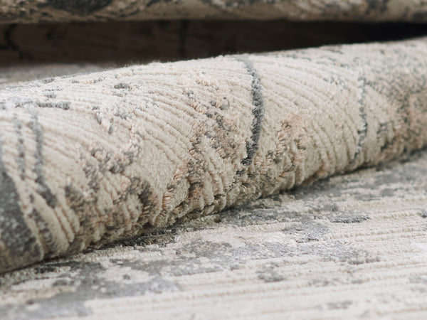 Momeni Cambridge CMB-1 Machine Made Traditional Medallion Indoor Area Rug Charcoal 8'10" x 12'7" CAMBRCMB-1CHR8AC7