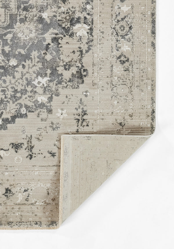 Momeni Cambridge CMB-1 Machine Made Traditional Medallion Indoor Area Rug Charcoal 8'10" x 12'7" CAMBRCMB-1CHR8AC7