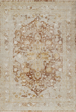 Momeni Cambridge CMB-1 Machine Made Traditional Medallion Indoor Area Rug Copper 8'10" x 12'7" CAMBRCMB-1COP8AC7