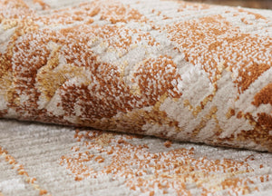 Momeni Cambridge CMB-1 Machine Made Traditional Medallion Indoor Area Rug Copper 8'10" x 12'7" CAMBRCMB-1COP8AC7