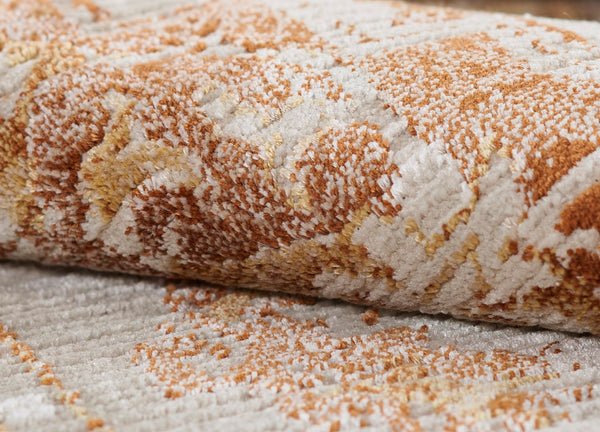 Momeni Cambridge CMB-1 Machine Made Traditional Medallion Indoor Area Rug Copper 8'10" x 12'7" CAMBRCMB-1COP8AC7