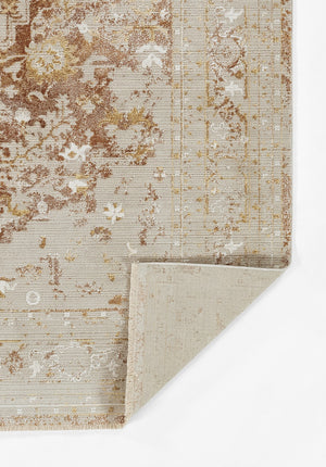 Momeni Cambridge CMB-1 Machine Made Traditional Medallion Indoor Area Rug Copper 8'10" x 12'7" CAMBRCMB-1COP8AC7