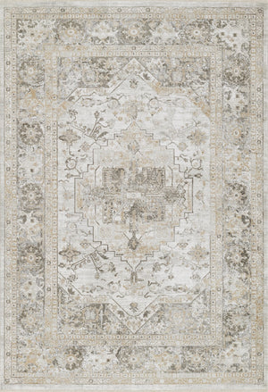 Momeni Cambridge CMB-2 Machine Made Traditional Medallion Indoor Area Rug Taupe 8'10" x 12'7" CAMBRCMB-2TAU8AC7