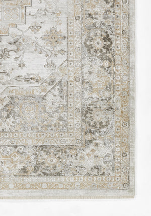 Momeni Cambridge CMB-2 Machine Made Traditional Medallion Indoor Area Rug Taupe 8'10" x 12'7" CAMBRCMB-2TAU8AC7