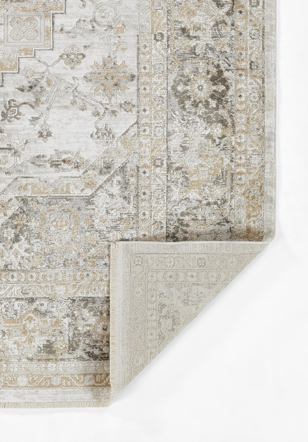 Momeni Cambridge CMB-2 Machine Made Traditional Medallion Indoor Area Rug Taupe 8'10" x 12'7" CAMBRCMB-2TAU8AC7