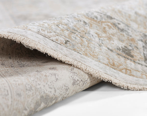 Momeni Cambridge CMB-2 Machine Made Traditional Medallion Indoor Area Rug Taupe 8'10" x 12'7" CAMBRCMB-2TAU8AC7