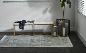 Momeni Cambridge CMB-2 Machine Made Traditional Medallion Indoor Area Rug Taupe 8'10" x 12'7" CAMBRCMB-2TAU8AC7