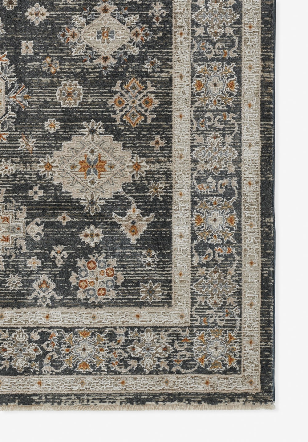 Momeni Cambridge CMB-4 Machine Made Traditional Oriental Indoor Area Rug Slate 8'10" x 12'7" CAMBRCMB-4SLT8AC7