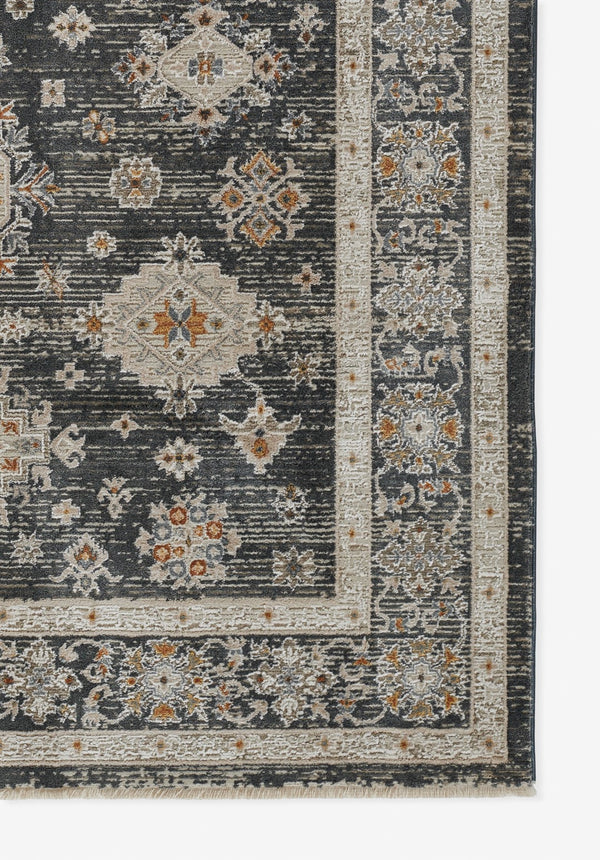 Momeni Cambridge CMB-4 Machine Made Traditional Oriental Indoor Area Rug Slate 8'10" x 12'7" CAMBRCMB-4SLT8AC7