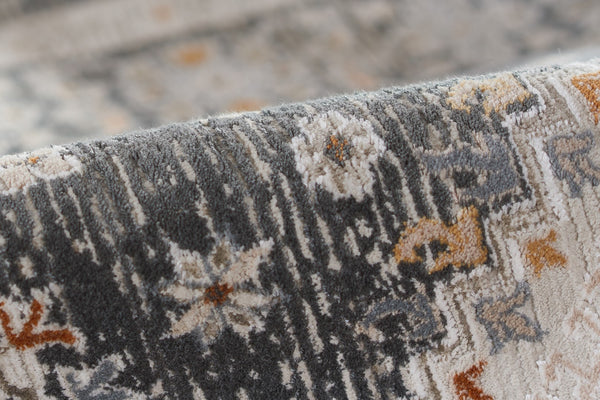 Momeni Cambridge CMB-4 Machine Made Traditional Oriental Indoor Area Rug Slate 8'10" x 12'7" CAMBRCMB-4SLT8AC7