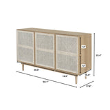 LH Imports Cane Sideboard CAN003B-N