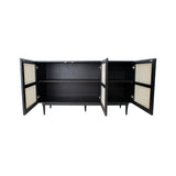 LH Imports Cane Sideboard CAN003B