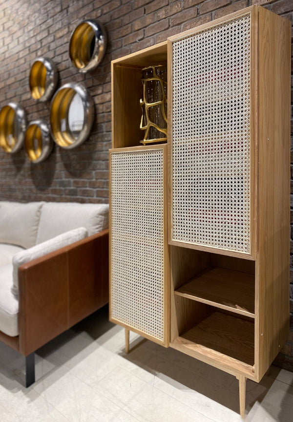 LH Imports Cane Bookcase CAN019-N