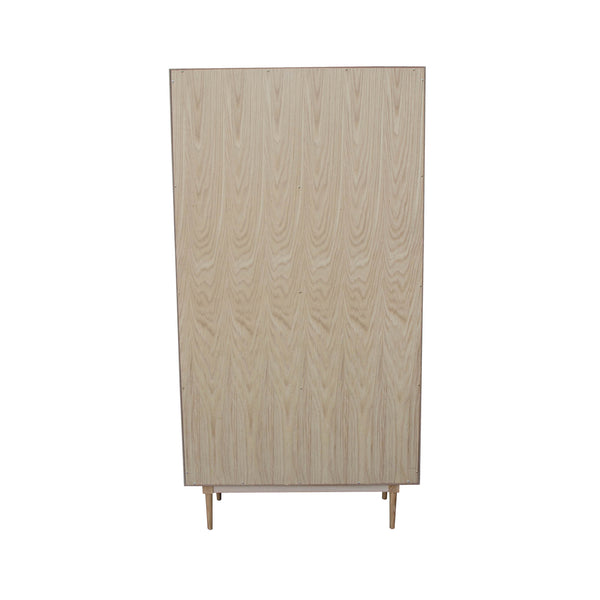 LH Imports Cane Bookcase With Full Doors CAN020-N