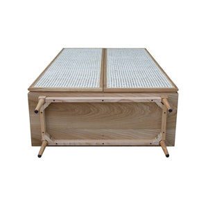 LH Imports Cane Bookcase With Full Doors CAN020-N