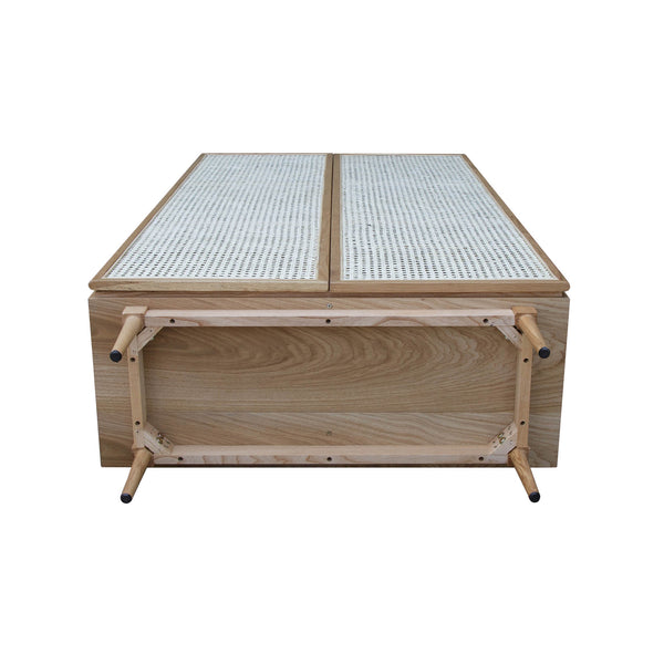 LH Imports Cane Bookcase With Full Doors CAN020-N