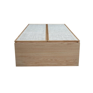 LH Imports Cane Bookcase With Full Doors CAN020-N