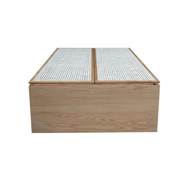 LH Imports Cane Bookcase With Full Doors CAN020-N