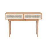 LH Imports Cane Console Table CAN034-N