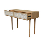 LH Imports Cane Console Table CAN034-N