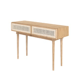 LH Imports Cane Console Table CAN034-N