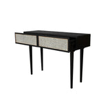 LH Imports Cane Console Table CAN034