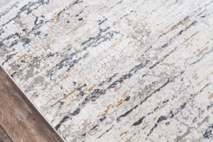 Momeni Cannes CAN-1 Machine Made Contemporary Abstract Indoor Area Rug Grey 7'10" x 11'2" CANNECAN-1GRY7AB2