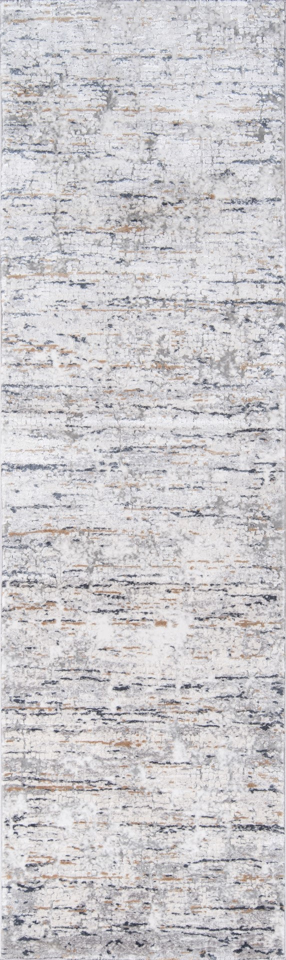 Momeni Cannes CAN-1 Machine Made Contemporary Abstract Indoor Area Rug Grey 7'10" x 11'2" CANNECAN-1GRY7AB2