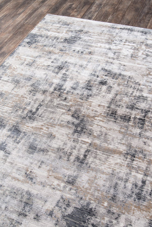 Momeni Cannes CAN-2 Machine Made Contemporary Abstract Indoor Area Rug Grey 7'10" x 11'2" CANNECAN-2GRY7AB2