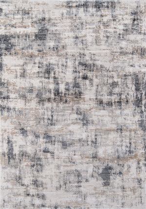Momeni Cannes CAN-2 Machine Made Contemporary Abstract Indoor Area Rug Grey 7'10" x 11'2" CANNECAN-2GRY7AB2