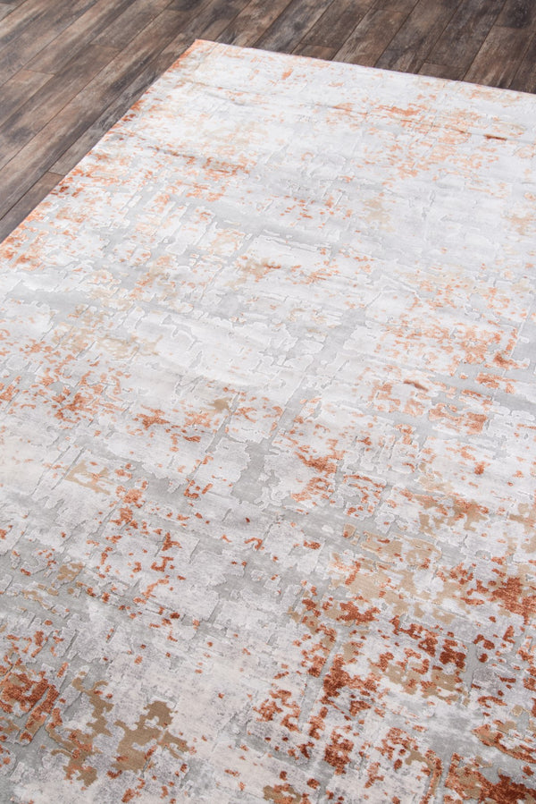 Momeni Cannes CAN-4 Machine Made Contemporary Abstract Indoor Area Rug Copper 7'10" x 11'2" CANNECAN-4COP7AB2