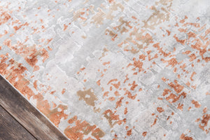 Momeni Cannes CAN-4 Machine Made Contemporary Abstract Indoor Area Rug Copper 7'10" x 11'2" CANNECAN-4COP7AB2