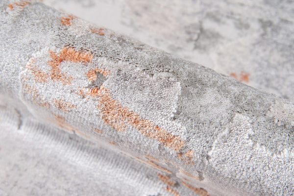 Momeni Cannes CAN-4 Machine Made Contemporary Abstract Indoor Area Rug Copper 7'10" x 11'2" CANNECAN-4COP7AB2