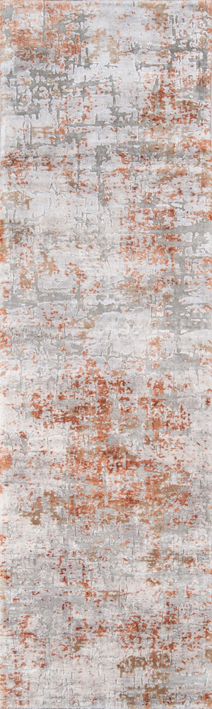 Momeni Cannes CAN-4 Machine Made Contemporary Abstract Indoor Area Rug Copper 7'10" x 11'2" CANNECAN-4COP7AB2