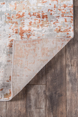 Momeni Cannes CAN-4 Machine Made Contemporary Abstract Indoor Area Rug Copper 7'10" x 11'2" CANNECAN-4COP7AB2