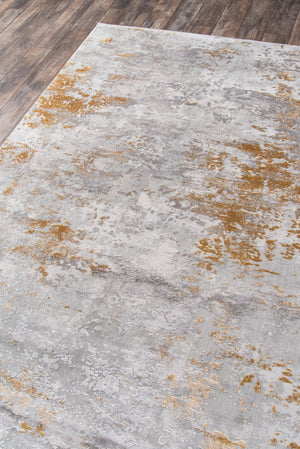 Momeni Cannes CAN-5 Machine Made Contemporary Abstract Indoor Area Rug Gold 7'10" x 11'2" CANNECAN-5GLD7AB2