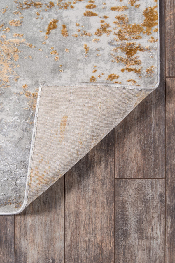 Momeni Cannes CAN-5 Machine Made Contemporary Abstract Indoor Area Rug Gold 7'10" x 11'2" CANNECAN-5GLD7AB2