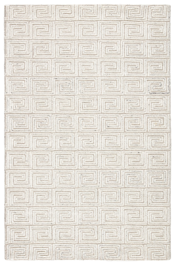 Jaipur Living Harkness Handmade Geometric White/ Gray Area Rug (10'X14')