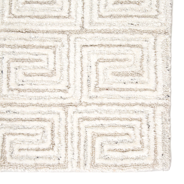 Jaipur Living Harkness Handmade Geometric White/ Gray Area Rug (10'X14')
