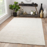 Jaipur Living Harkness Handmade Geometric White/ Gray Area Rug (10'X14')