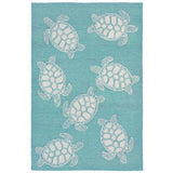 Capri Turtle Casual Indoor/Outdoor Hand Tufted 80% Polyester/20% Acrylic Rug