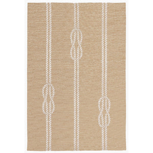 Trans-Ocean Liora Manne Capri Ropes Casual Indoor/Outdoor Hand Tufted 80% Polyester/20% Acrylic Rug Neutral 7'6" x 9'6"