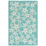 Capri Starfish Casual Indoor/Outdoor Hand Tufted 80% Polyester/20% Acrylic Rug