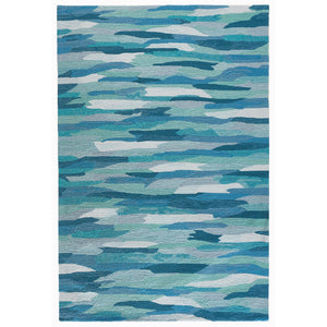 Trans-Ocean Liora Manne Capri Cloud Casual Indoor/Outdoor Hand Tufted 80% Polyester/20% Acrylic Rug Aruba 7'6" x 9'6"