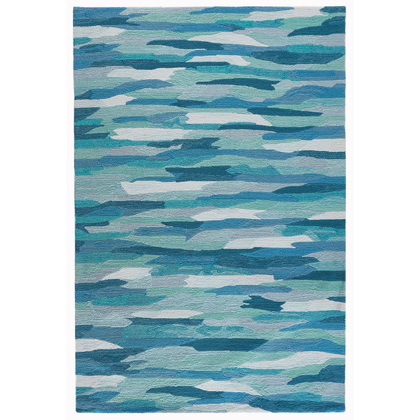 Trans-Ocean Liora Manne Capri Cloud Casual Indoor/Outdoor Hand Tufted 80% Polyester/20% Acrylic Rug Aruba 7'6" x 9'6"